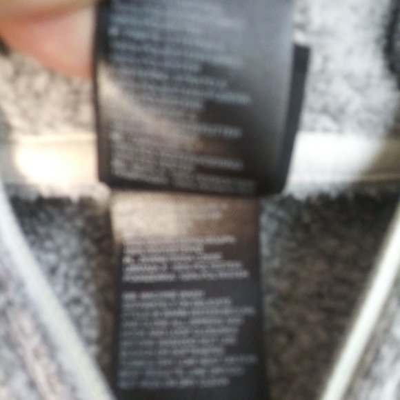 The North Face Heather Knit Hoodie Zip Pullover Kangaroo Pocket Sweater Size SP - Picture 3 of 6